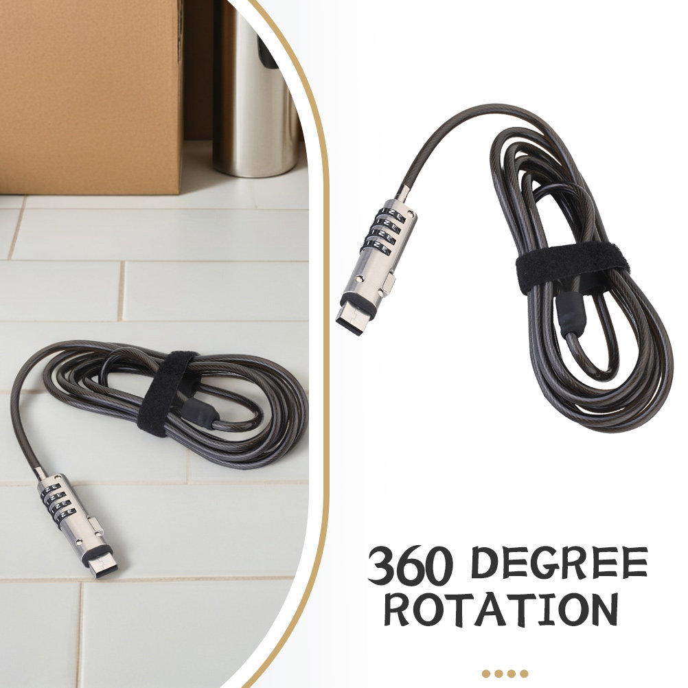Портативный кодовый замок для  – обзор и цена Cable Lock Flexible