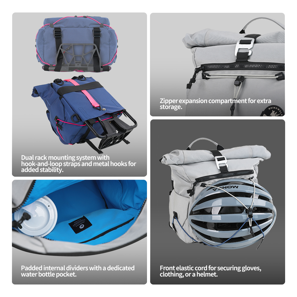 Велосипедная сумка на руль Rhi – обзор и цена Cycling Commute Backpack