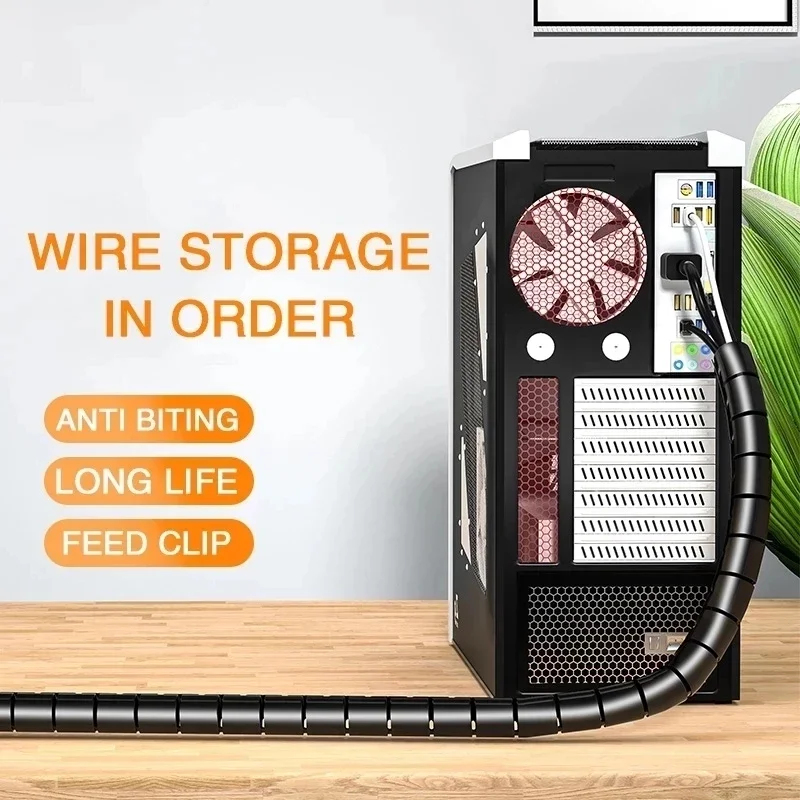 1/3 шт. 2-метровый гибкий спир – обзор и цена Cable Lock Flexible